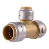 SharkBite 3/4 in. Push X 3/4 in. D Push Brass Reducing Tee