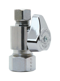 BrassCraft 1/2 in. Compression outlets Compression Brass Straight Stop Valve - Open Box