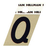 Hillman 1.5 in. Reflective Black Metal Self-Adhesive Letter Q 1 pc (Pack of 6)