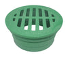 NDS 3 in. Green Round Polyethylene Drain Grate