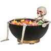 Gemmy 7.7 in. Animated Skeleton Candy Bowl Halloween Decor - Open Box
