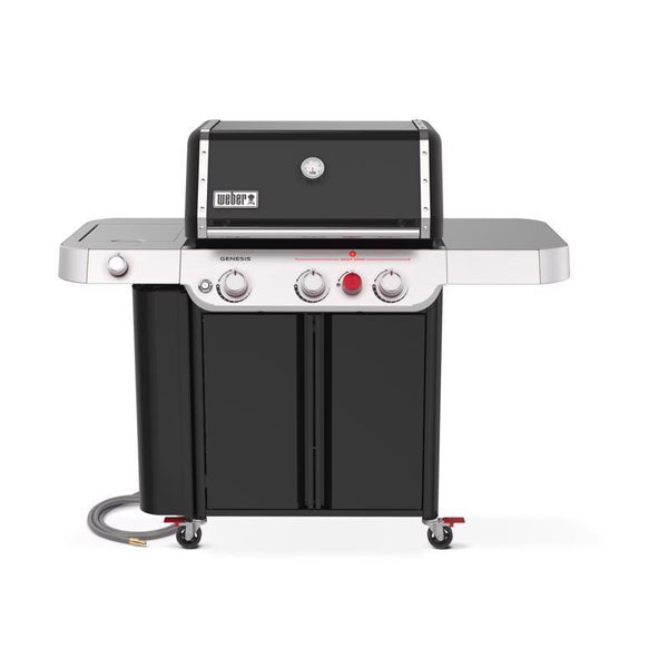 Parrilla de gas natural Weber Genesis E-335 de 3 quemadores, color negro