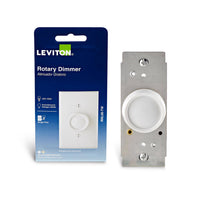 Leviton Trimatron Thermoplastic/Metal Light Almond/White 1-Pole Dimmer Knob 600W 120V