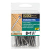 HILLMAN Deck Plus No. 8 Ga. X 1-1/4 in. L Stainless Steel Star Flat Head Deck Screws 25 pk