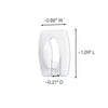 3M Command Mini Plastic Hook 11/8 in. L 6 pk