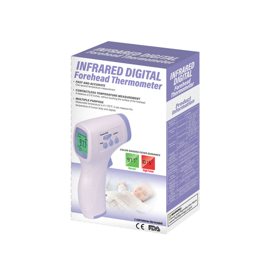 GB White Infrared Digital Forehead Thermometer