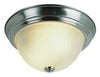 Bel Air Lighting Delmar 6 in. H X 11 in. W X 11 in. L Brushed Nickel Silver Ceiling Fixture