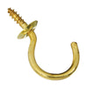 National Hardware Gold Solid Brass Cup Hook 15 lb 1 pk