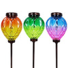Alpine Multicolored Acrylic/Glass/Metal 15 in. H Solar Garden Stake (Pack of 6)