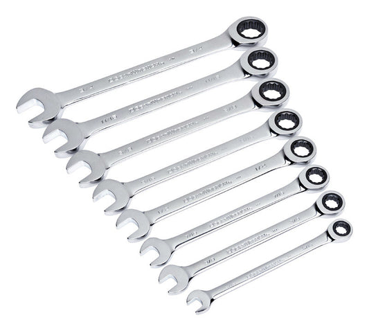 GearWrench SAE Combination Wrench Set 11.8 in. L 8 pc