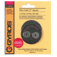 Gyros Tools Fiber Disk LT 1-1/2 in. D X 1/8 in. Fiberglass Low Tensile Strength Cutting Disc 2 pc