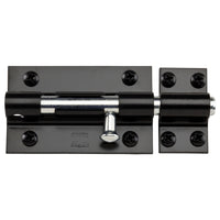 National Hardware 5 in. L Black Steel Heavy Duty Barrel Bolt 1 pk - Open Box