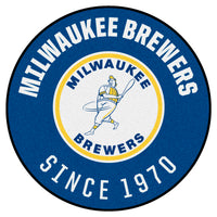 MLB - Milwaukee Brewers Retro Collection Roundel Rug - 27in. Diameter - (1970)