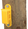Electric Fence Insulator, Wood Post Tape, Yellow, With Nails, 25-Pk.