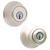 Kwikset Polo Satin Nickel Entry Lock and Single Cylinder Deadbolt 1-3/4 in.