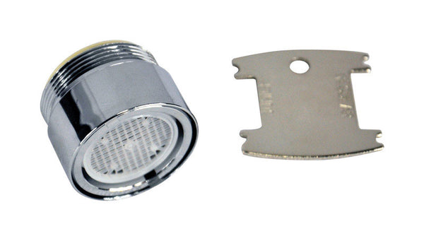 Aireador de grifo cromado de rosca doble Danco de 15/16 pulg.-27M x 55/64 pulg.-27F