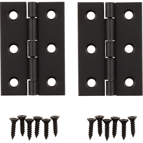 V1802 Bisagra de 2" x 1-3/8", paquete de 2, bronce frotado con aceite