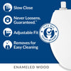 Mayfair Slow Close Round White Molded Wood Toilet Seat