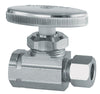 PlumbCraft 1/2 in. FIP in. X 1/2 in. Compression Chrome Plated Straight Valve