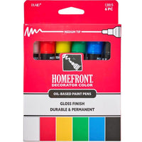 Homefront Multi Color Paint Pen Exterior and Interior 6 pc (Pack of 3)