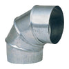 Imperial Manufacturing 5 in. Dia. x 5 in. Dia. Adjustable 90 deg. Galvanized Steel Elbow Exhaust (Pack of 8)