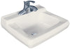 Mansfield Willow Run White Vitreous China Rectangular Wall Mount Bathroom Sink 4 in.