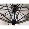 Living Accents Pagoda 9 ft. Tiltable Taupe Patio Umbrella