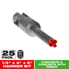 Diablo Rebar Demon 1/4 in. X 6 in. L Carbide Hammer Drill Bit SDS-Plus Shank 25 pk