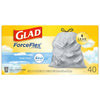 Glad ForceFlex 13 gal Fresh Scent Tall Kitchen Bags Drawstring 40 pk (Pack of 6)