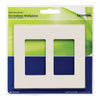 Leviton Decora Plus Almond 2 gang Polycarbonate Decorator Screwless Wall Plate 1 pk - Open Box