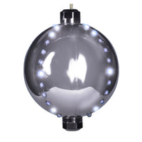 Celebrations Platinum LED Pure White Lighted Ornament 6 in. Hanging Decor