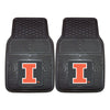 University of Illinois Heavy Duty Car Mat Set - 2 Pieces