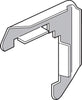 Prime-Line Mill Metal 5/16 in. W X 3/4 in. L Screen Frame Corner 1 pk