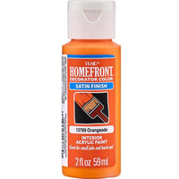 Homefront Satin Orangeade Craft Paint Exterior and Interior 2 oz (Pack of 3)