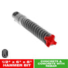 Diablo Rebar Demon 1/2 in. X 8 in. L Carbide Tipped 4 Cutter Head Hammer Drill Bit SDS-Plus Shank 1