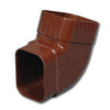 Amerimax 4.5 in. H x 5 in. W x 4.5 in. L Brown Vinyl B Gutter Elbow (Pack of 20)