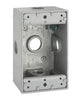 Bell 18.3 cu in Rectangle Aluminum 1 gang Weatherproof Box Gray