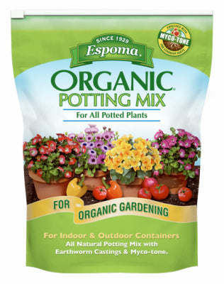 Espoma Organic Organic All Purpose Potting Mix 4 qt (Pack of 12)