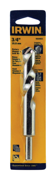 IRWIN 3/4 in. X 6 in. L Tungsten Carbide Tipped Rotary Drill Bit Straight Shank 1 pc