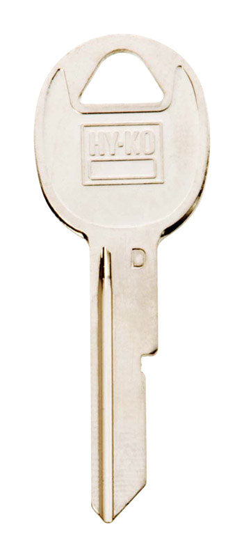 Hy-Ko Traditional Key Automotive Key Blank Single sided For Fits Gm Ignition And Most Models (Pack of 10)