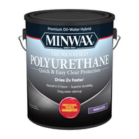 Minwax Oil-Modified Satin Clear Water-Based Polyurethane 1 gal (Pack of 2)