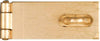 National Hardware Brass-Plated Steel 2-1/2 in. L Safety Hasp 1 pk