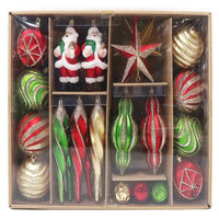 Celebrations Mini 30ct Set of Multicolored Ornaments (Pack of 6)
