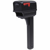 Gibraltar Mailboxes Gentry Classic Plastic Post Mount Black Mailbox
