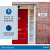 Hillman White Wood Paintable Address Plate (Pack of 3)