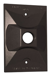 Sigma Engineered Solutions Rectangle Die-Cast Metal 1 gang 4.61 in. H X 2.85 in. W Lampholder Cover - Deal of The Week