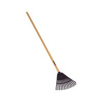 Seymour S400 Jobsite 14 Tine Poly Leaf Rake Wood Handle