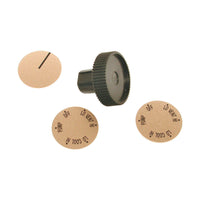 Dial Black Plastic Long Shaft Knob Kit
