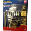 Tru-Flate Brass/Steel Air Coupler and Plug Set 1/4 in. Female 19 pc