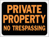 Hy-Ko English Private Property - No Trespassing Sign Plastic 9 in. H x 12 in. W (Pack of 10)